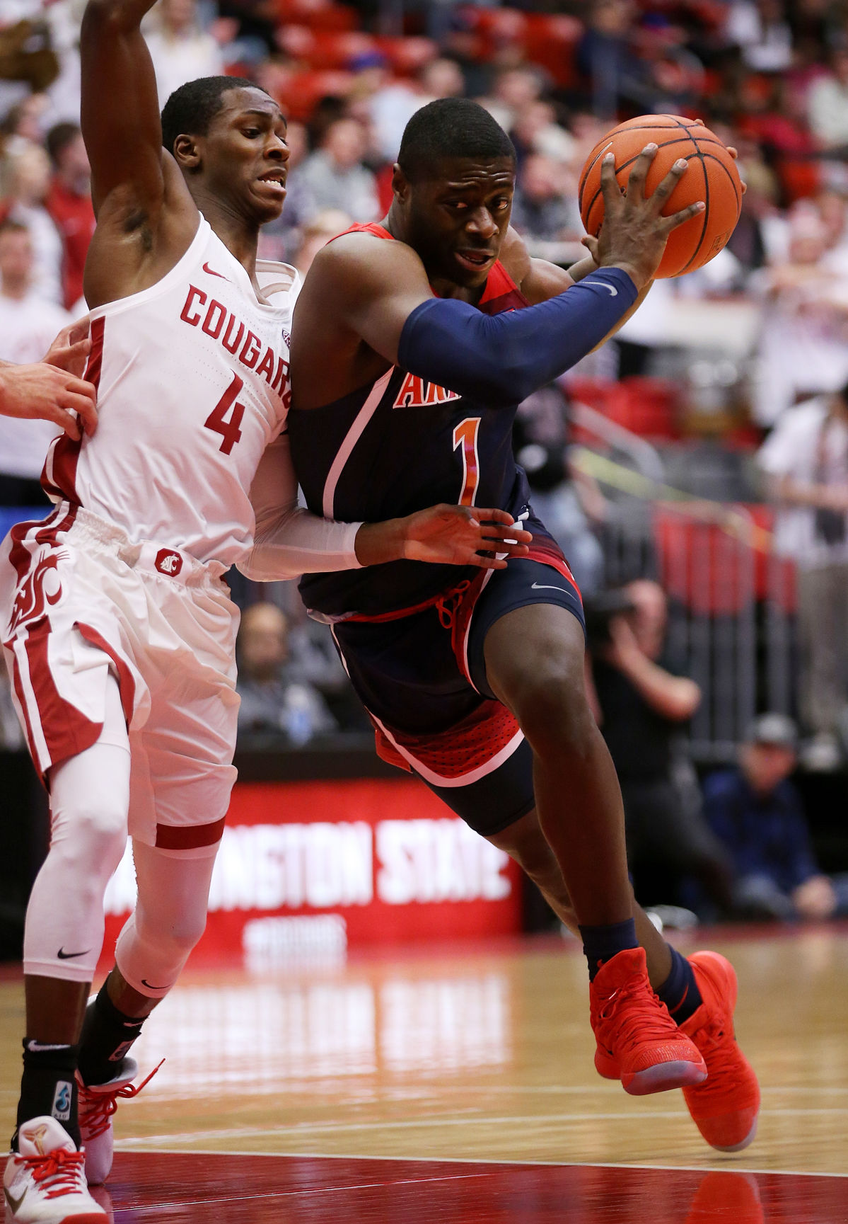 No. 9 Arizona Wildcats vs. Washington State Cougars college basketball (copy)